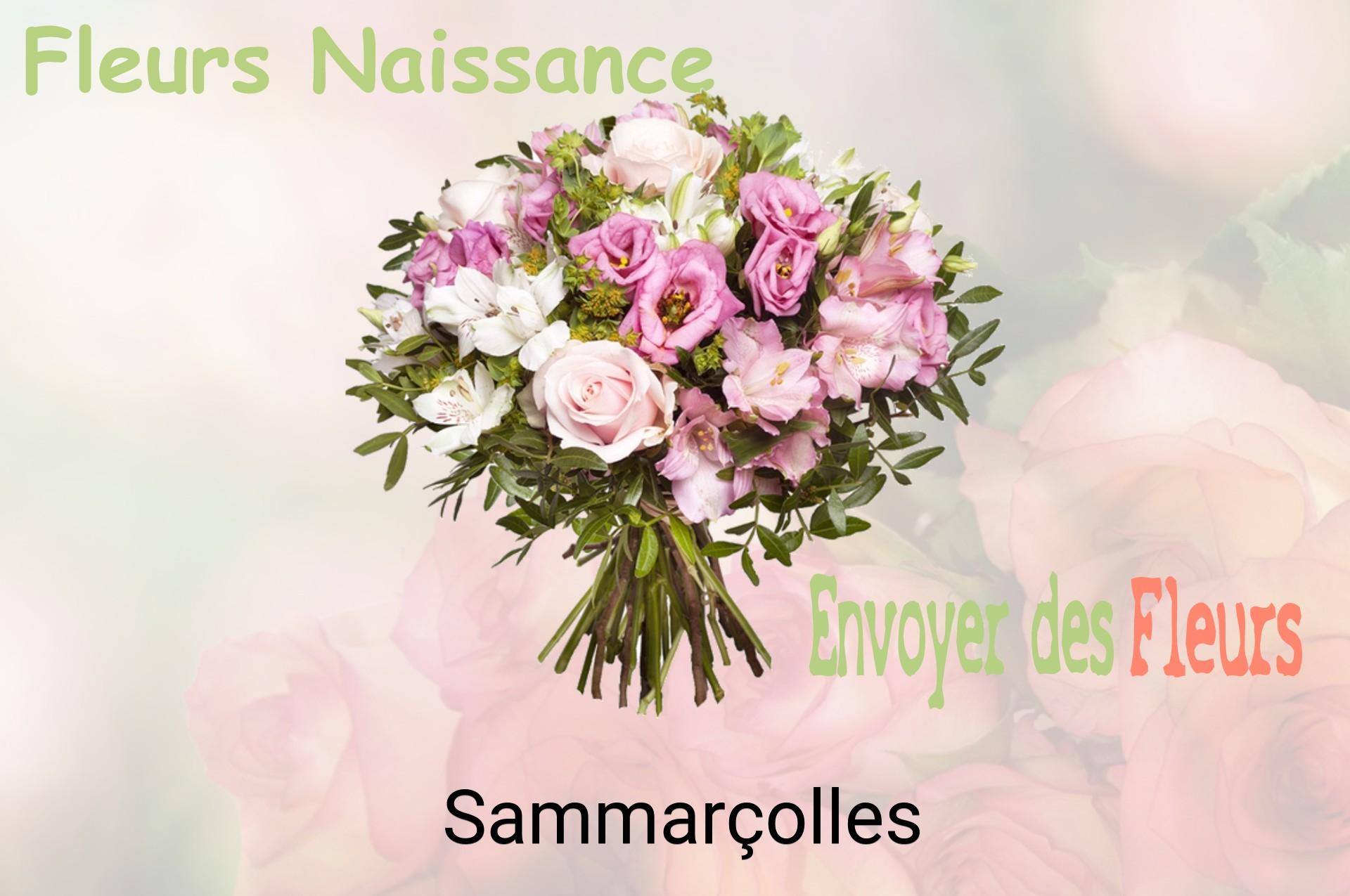Bouquet de fleurs de naissance livré à Sammarçolles